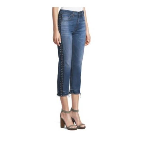 Veronica Beard Denim - ✨HP✨ Veronica Beard Ines Cropped Girlfriend Jeans